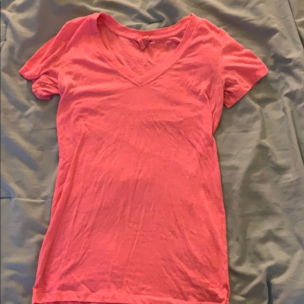 VS Pink Sheer Bright Pink T-Shirt